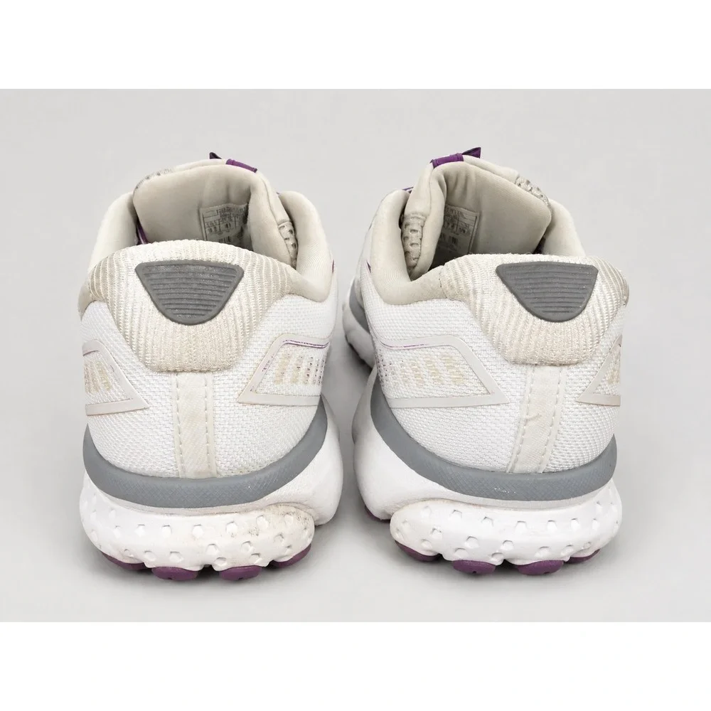 Brooks Ghost 12 Womens Running Shoes White Purple 1203051B185